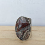 Load image into Gallery viewer, Crazy Lace Agate Cuff Ring
