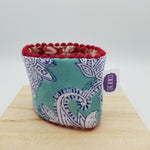 Load image into Gallery viewer, Sky Blue &amp; Crimson Coffee Sleeve
