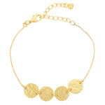 Load image into Gallery viewer, Gold Tone Mini Disc Bracelet
