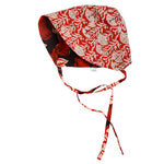 Load image into Gallery viewer, Rust Floral Baby Bonnet
