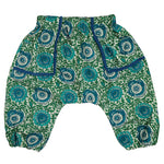 Load image into Gallery viewer, Green Floral Harem Pants
