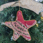 Load image into Gallery viewer, Upcycled Saree Star Ornaments
