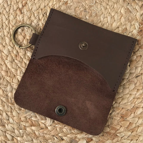 Leather Keychain Cardholder