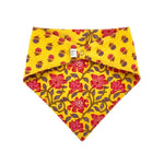 Load image into Gallery viewer, Yellow Floral Reversible Baby Bib
