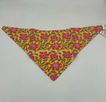 Load image into Gallery viewer, Yellow Floral Reversible Baby Bib
