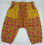 Load image into Gallery viewer, Yellow and Pink Floral Harem Pants
