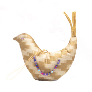 Upcycled Saree Bird Ornaments