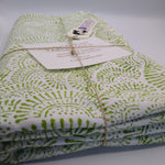 Load image into Gallery viewer, Spring Green Blockprint Tablecloth
