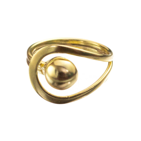 Brass Satellite Ring