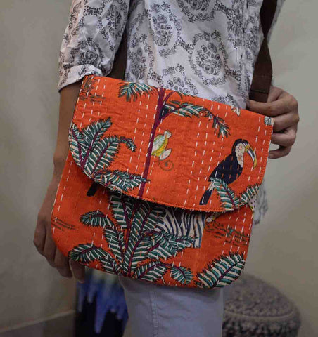 Orange Safari Crossbody Purse