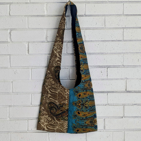 Upcycled Sari Market Tote Bag