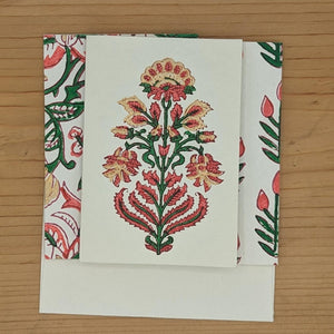 Pomegranate & Green Card Set