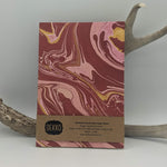 Load image into Gallery viewer, Red Marbled Paper Journal
