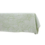 Load image into Gallery viewer, Spring Green Blockprint Tablecloth

