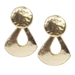 Load image into Gallery viewer, Hammered Brass Pendant Earrings
