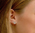 Load image into Gallery viewer, Raw Aquamarine Studs

