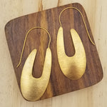 Load image into Gallery viewer, Brass Curve Earrings
