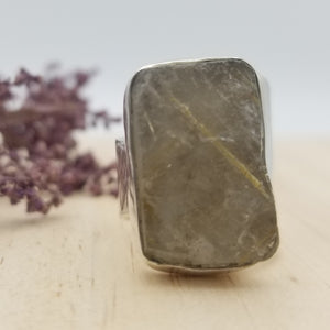 Golden Rutile Cuff Ring