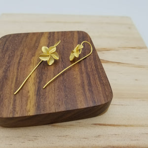 Plumeria Threader Earrings