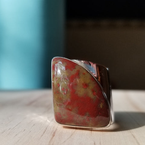 Bloodstone Cuff Ring