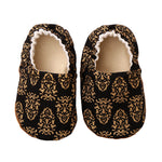Load image into Gallery viewer, Baby Booties - Black/Gold

