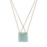 Load image into Gallery viewer, Amazonite Double Chain Necklace
