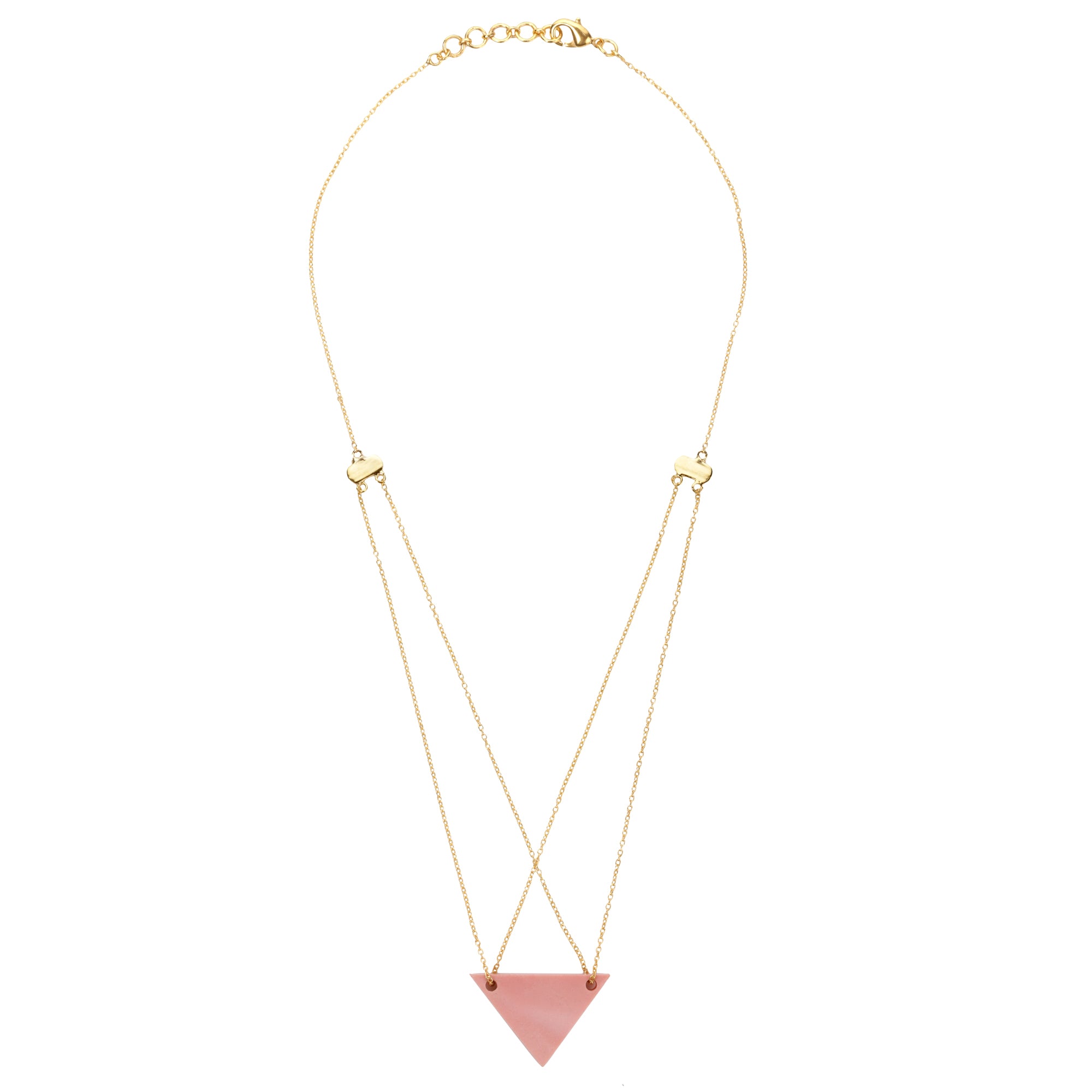 Pink Opalite Double Chain Necklace