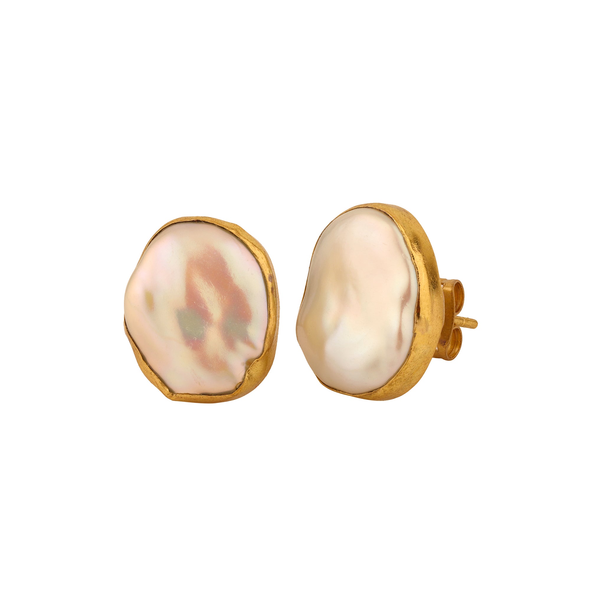 Coin Pearl Earrings