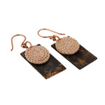 Load image into Gallery viewer, Copper + Crochet Earrings
