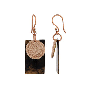 Copper + Crochet Earrings