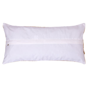 Metallic Vintage Saree Pillow Cover - Lumbar