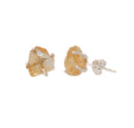 Load image into Gallery viewer, Citrine Raw Stone Studs
