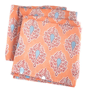 Napkin Set: Blue Teardrop Coral