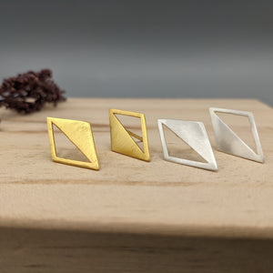 Mirrored Triangle Earrings