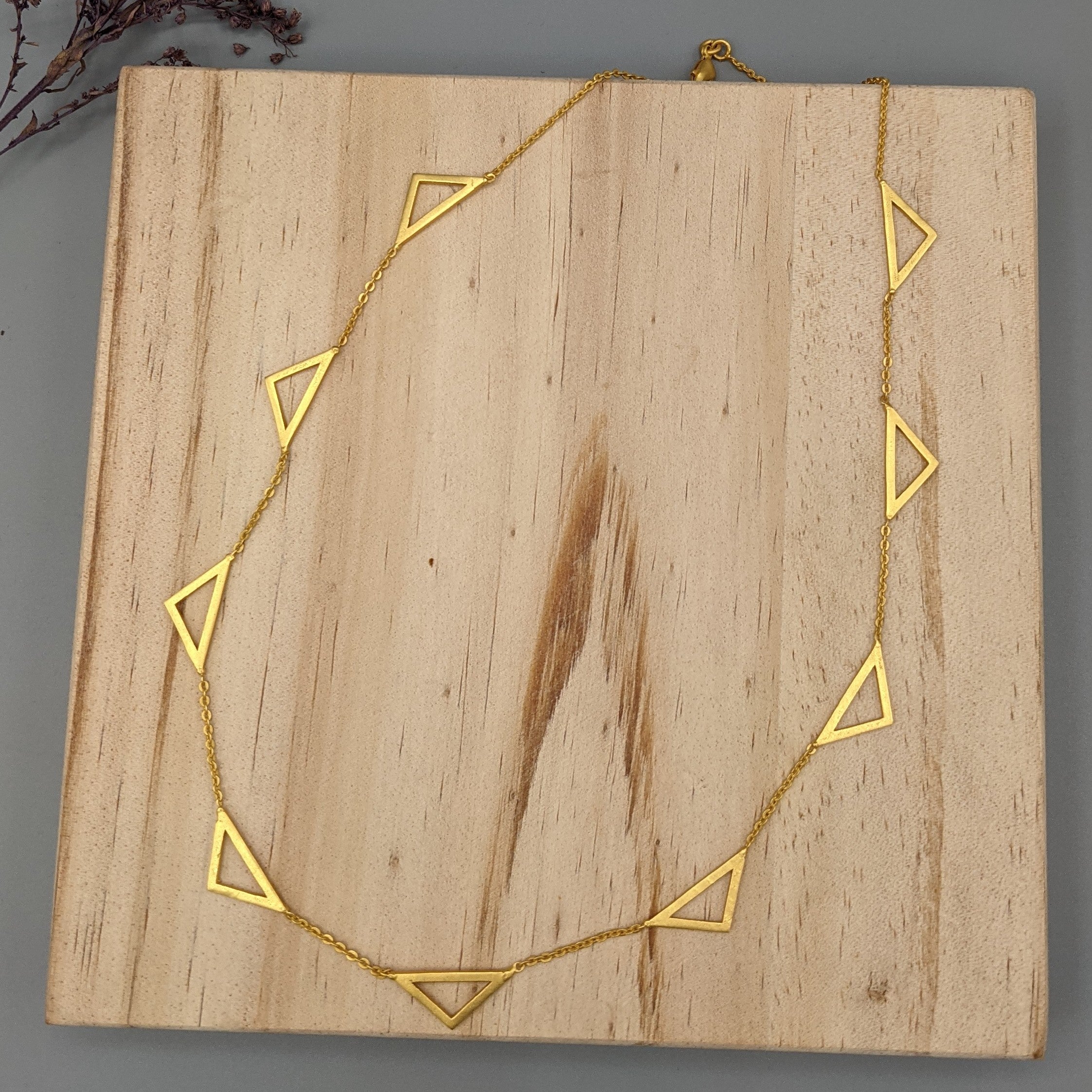 Open Triangle Necklace