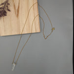 Load image into Gallery viewer, Raw Quartz Crystal Necklace
