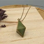 Load image into Gallery viewer, Double Pyramid Vessonite Necklace
