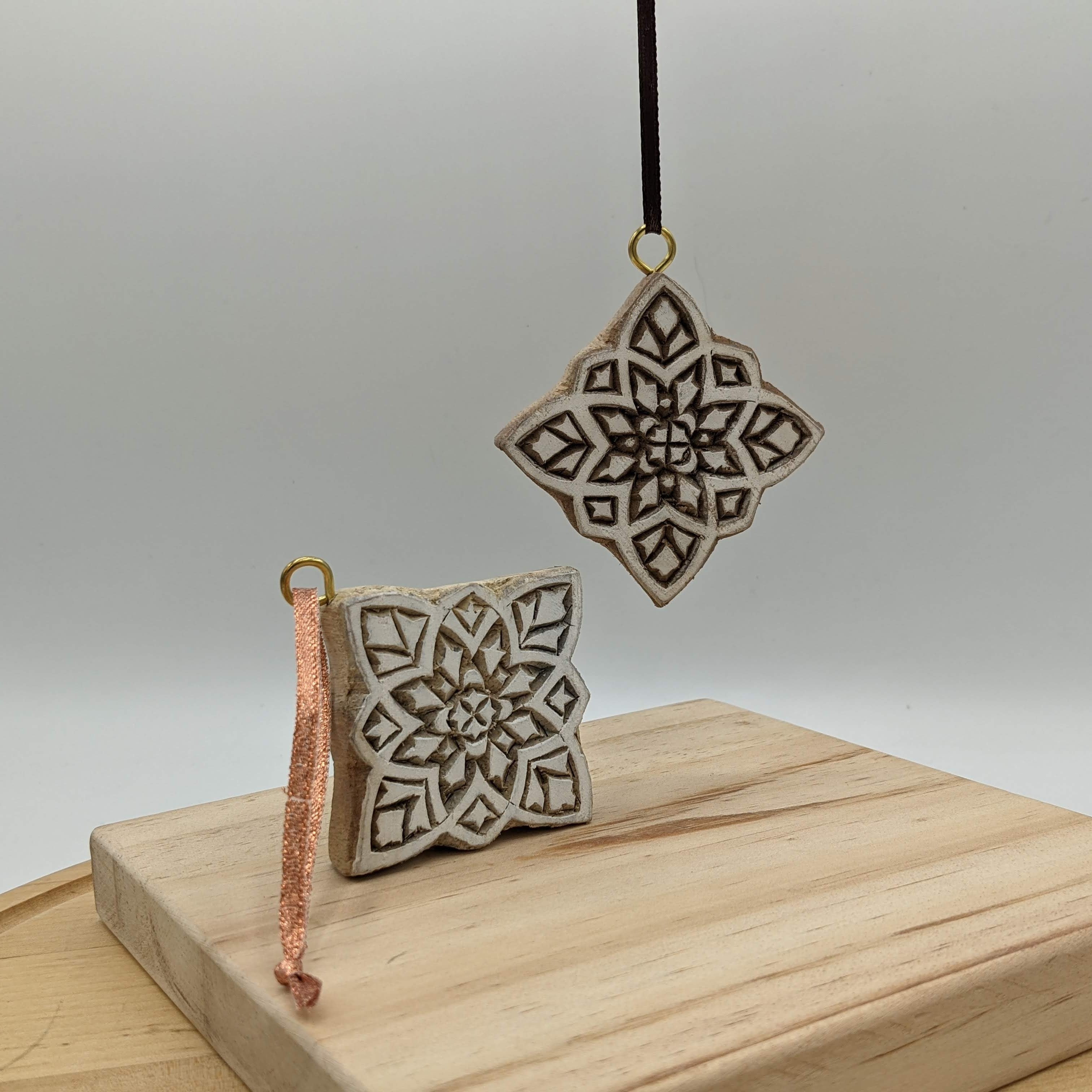 Star Wooden Block Ornament