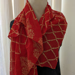 Load image into Gallery viewer, Upcycled Vintage Saree Silk Scarf
