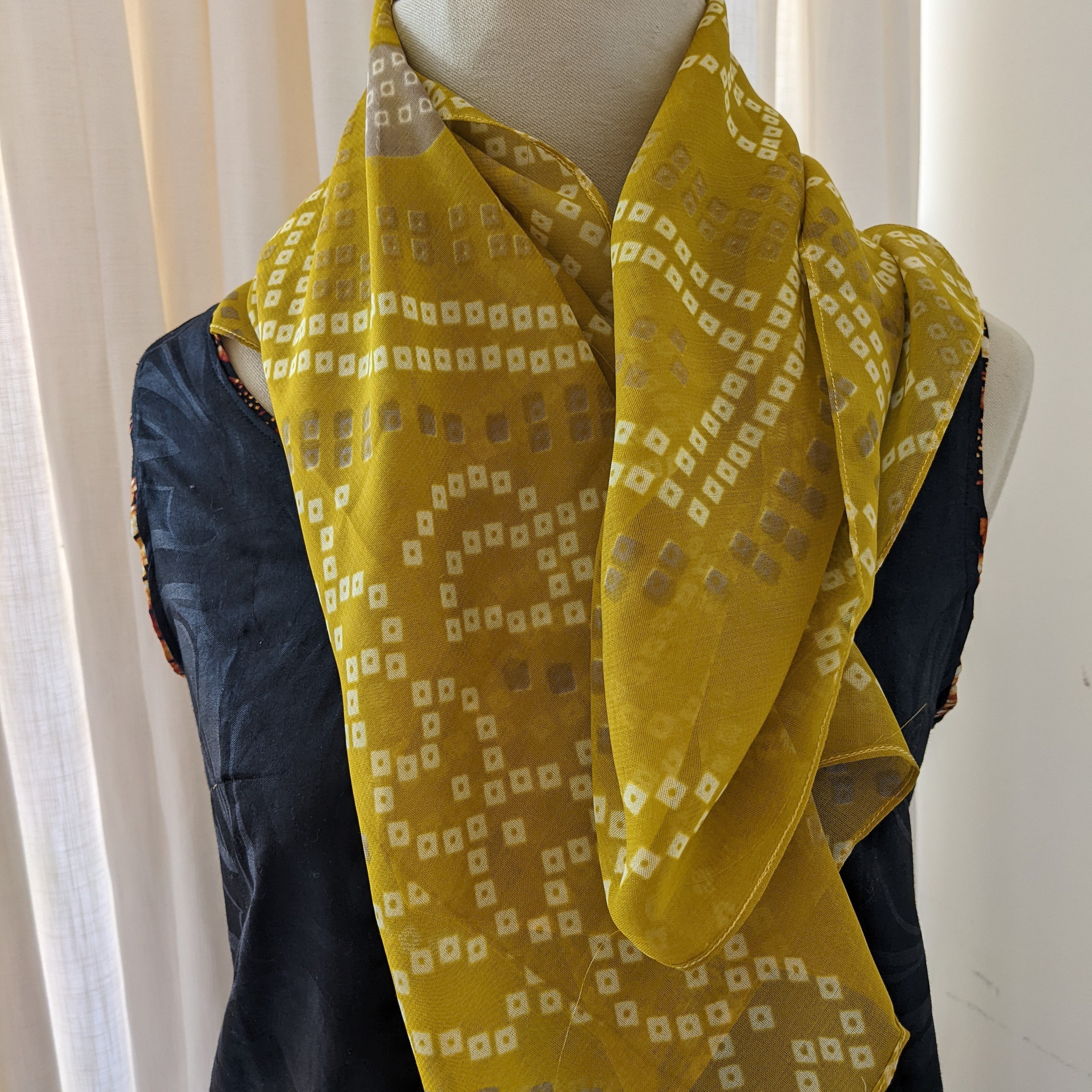 Upcycled Vintage Saree Silk Scarf