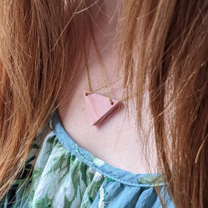 Pink Opalite Double Chain Necklace