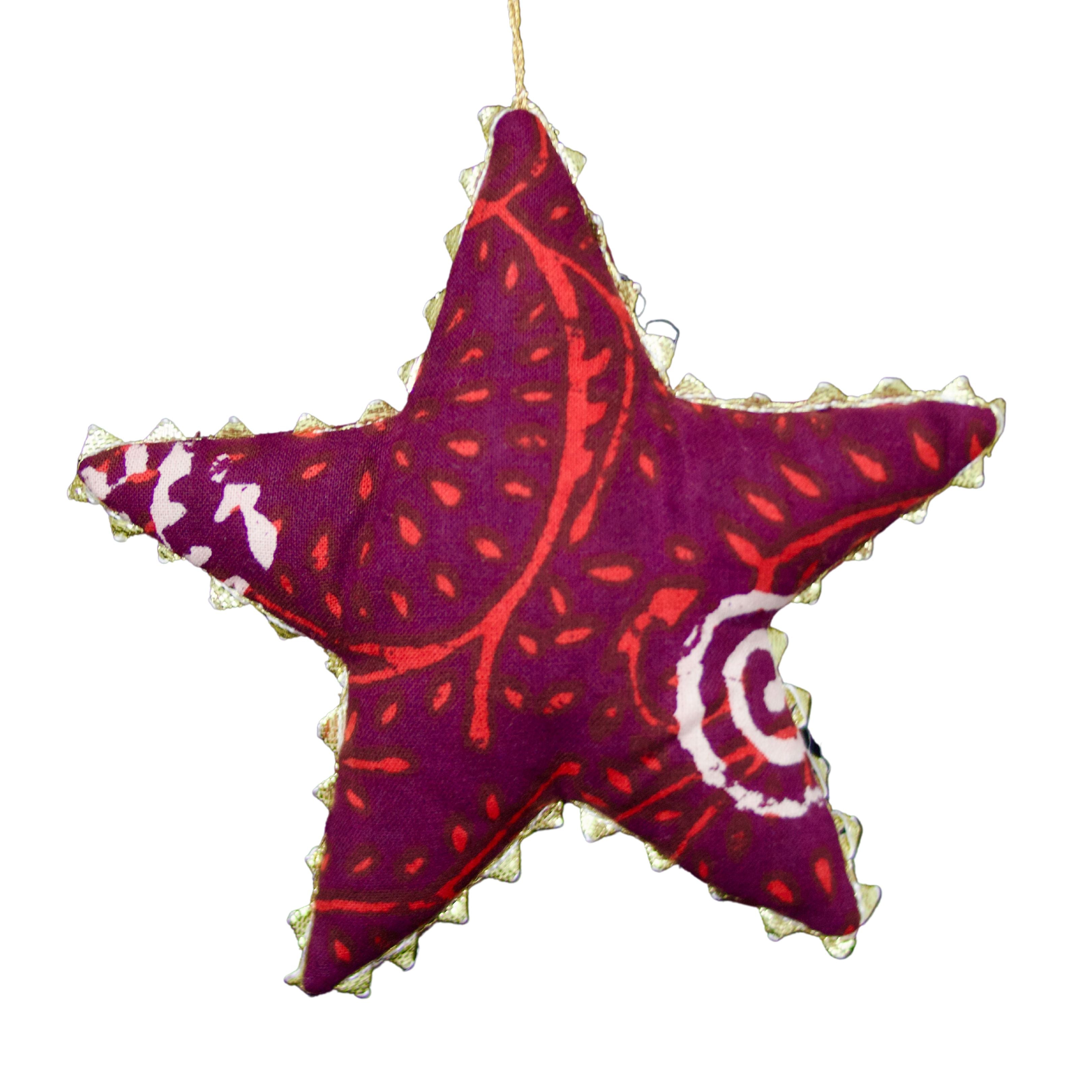 Gold Trimmed Star Ornaments