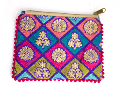 Embroidered Accessory Bag