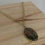 Load image into Gallery viewer, Unakite Necklace
